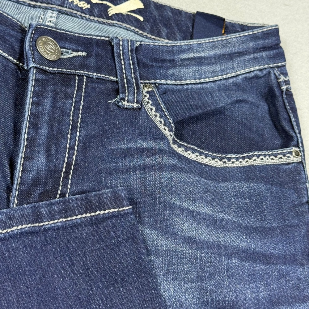 Seven7 Women Dark Wash Skinny Legging Jeans Blue Stretch Denim Size 10
